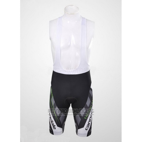 2012 Fahrradbekleidung Cannondale Shwarz und Wei Trikot Kurzarm und Tragerhose